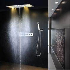 the shower head and handset are shown in two different images