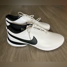 Brand New, No Tags Or Box. Classic White Golf Sneakers, White Synthetic Golf Shoes With Boost Midsole, White Leather Golf Shoes, White Low-top Sneakers For Golf, White Synthetic Golf Shoes With Perforated Toe Box, White Synthetic Golf Shoes, White Synthetic Lace-up Golf Shoes, Black Low-top Golf Sneakers, White Golf Sneakers With Perforated Toe Box