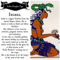 an image of a woman sitting on the ground in front of a sign that says ixchell