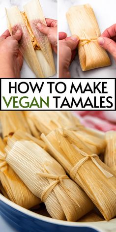 how to make vegan tamales in the microwave