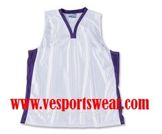 an image of a white and purple basketball jersey