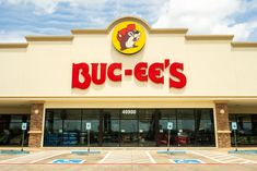 a buc - ee's store front with the door open