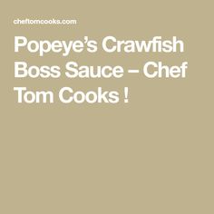 pope's crawfish boss sauce - chef tom cooks cover art for the album pope's crawfish boss sauce