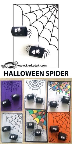 halloween spider crafts for kids that are easy to make