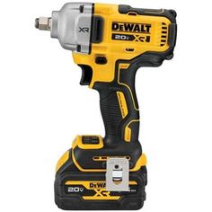 a cordless drill is shown on a white background