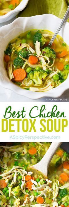 Chicken Detox Soup, Detox Chicken Soup, Best Ever Chicken, Healthy Cleanse, Paleo Crockpot, Healthy Soups, Vegetarian Cabbage, Glass Drink, Lemon Drink