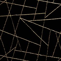 an abstract black and gold background with lines in the center that are connected to each other