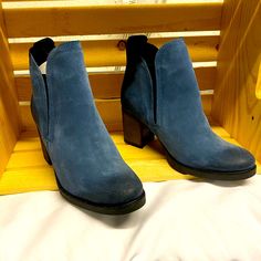 Brand New Belfield Boot By Bos. & Co. Suede Blue. 11 Inch Shaft. Approx 2 ¾ Inch Heel. Beautiful Boots, Brand New No Box. Please Look At Pictures. Womens Size 9. Euro Size 40. Blue Leather Heeled Boots For Winter, Blue Casual Booties With Round Toe, Casual Blue Booties With Round Toe, Casual Blue Round Toe Booties, Blue Ankle-high Boots For Fall, Casual Blue Ankle Heeled Boots, Blue Winter Boots With Reinforced Heel, Blue Suede Boots With Round Toe, Winter Blue Ankle-high Heeled Boots