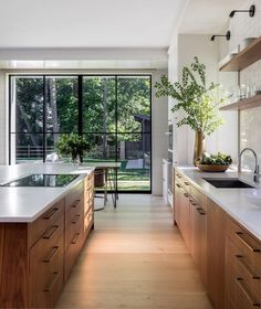 the kitchen is clean and ready for us to use in the day or night time