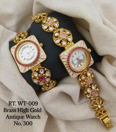 Description :- Vintage Watch, Gold Watch, Womens Watch, Vintage Gold Watch, Minimalist Watch, Ladies Watch, Dainty Watch, Wrist Watch, Watch Gift Gift yourself a royal look with this perfectly crafted kundan necklace set from Manalisstudio. Crafted with high quality, it is impressive in design. The green enamel artwork adds perfect texture to the design. Perfect for weddings and festivities, this antique necklace set should be put on with your favorite sari or lehenga. 100% Satisfaction. Long La Rectangular White Watch As Gift, Rectangular White Watch Gift, White Rectangular Watch For Gift, White Metal Dial Watch Accessories For Gift, White Watch Accessories With Metal Dial For Gift, Rectangular White Watch Accessories As Gift, White Wedding Watch With Round Dial, Rectangular White Watch Accessories For Gift, White Rectangular Watch Accessories For Gifts