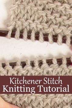 the crochet stitch is being worked on