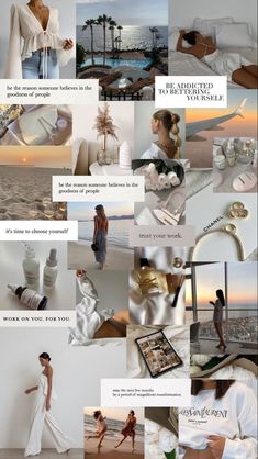 a collage of photos with the words, women's clothing and accessories on them