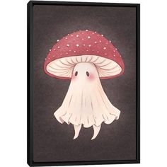 Mushroom Ghost by Fairydrop Art arrives ready to hang, with hanging accessories included and no additional framing required. Every canvas print is hand-crafted in the USA, made on-demand at iCanvas, and expertly stretched around 100% North American Pine wood stretcher bars. Fairydrop Art, Mushroom Ghost, Art Mushroom, Ghost Art, Canvas Wall, Wrapped Canvas, Ghost, On Sale, Canvas Wall Art