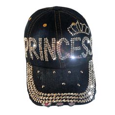 PRICES MAY VARY. Sparkle Like Royalty: Adorn yourself with the Popfizzy rhinestone princess tiara hat, featuring shiny studs that make you feel like a queen. Perfect for women and girls seeking a glamorous look. Versatile Fashion: This bedazzled princess crown hat is crafted from durable denim for a casual chic vibe. Its adjustable strap ensures a comfortable fit for all-day wear. Ideal Gift Choice: Surprise your loved ones with a bling princess gift that stands out. Ideal for birthdays, special Denim Hats, Bling Hats, Bling Gifts, Trendy Caps, Outfits Everyday, Everyday Glam, Princess Gifts, Crown Hat, Princess Tiara