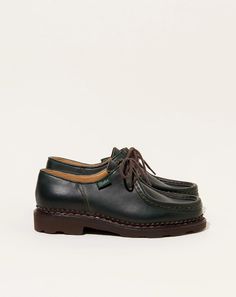 Michael Lisse in Vert | Paraboot | Covet + Lou | Covet + Lou Paraboot Michael, Personal Taste, Comme Des Garcons, Online Boutique, Derby, Fashion Shoes, Leather Upper, 404 Not Found, Lace Up