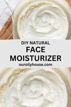 Leave skin feeling soft and smooth with this homemade face cream with shea butter. The essential oils in this recipe can help with anti-aging, acne-prone skin, dry skin, and, well, really any skin type. Face Moisturizer Recipe, Easy Diy Lotion, Moisturizer Recipe, Homemade Face Toner, Diy Lotion Recipe, Coconut Oil And Essential Oils, Homemade Lotions, Homemade Face Moisturizer