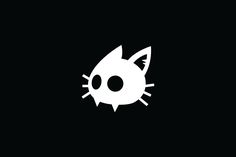 a black and white image of a cat's face on a dark background with the word hello kitty written across it