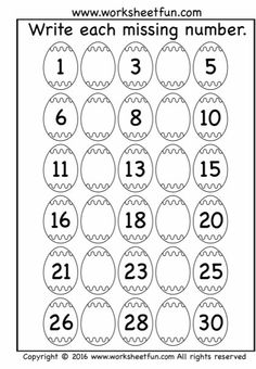 worksheet for the number ten with an image of eggs and numbers on it