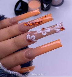 Acrylic Nail Designs Coffin, Disney Acrylic Nails, Tapered Square Nails, Baddie Nails, Nails Design With Rhinestones, Girly Acrylic Nails, Studded Nails