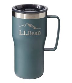 the l l bean travel mug is shown