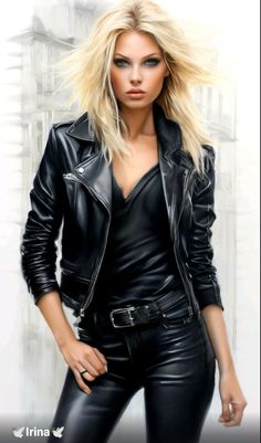 Female Modeling Poses, Leather Jacket Girl, Jacket Outfit Women, Leather Jacket Style, Hero Girl, Wild Woman, Style Crush, Leather Outfit, Photography Women