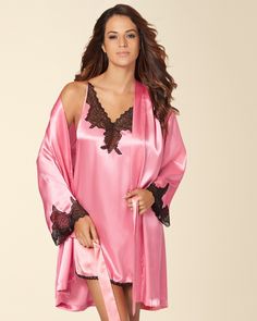 Shop Women's Sleepwear & Pajamas - New Arrivals - Soma Satin V-neck Coquette Sleepwear, Coquette Satin V-neck Sleepwear, Coquette Satin Sleepwear With Lace Trim, Soma Intimates, Satin Lingerie, Women's Sleepwear, The Vanishing, Sleepwear Pajamas, Sleepwear Women