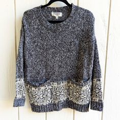 Urban Outfitters Uo Ecote Fairisle Knit Wool Blend Sweater Small New With Tags Please Let Me Know If You Have Any Questions Thanks Black Chunky Knit Sweater, Drapey Sweater, Beige Crewneck, Cropped Cable Knit Sweater, Pastel Knits, Novelty Sweater, Oversized Striped Sweater, Pink Knit Sweater, Cutout Sweater