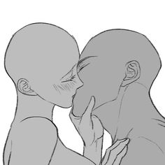 an image of two people kissing each other