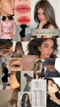 Beauty Vision Board Pictures, Glow Up Vision Board Pictures, Beauty Goals Vision Board, Visualize Manifestation, Dream Body Visualization Board, Glow Up Vision Board, Body Collage, Glowup Aesthetic, Extreme Beauty