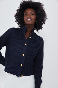 Navy Chelsea Cardigan | Tuckernuck x India Hicks Navy Cardigan Outfit, Cocktail Dress Code, November Fashion, Navy Blue Cardigan, India Hicks, Custom Signature, Monogram Outfit, Cocktail Attire, Cardigan Outfits