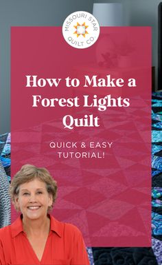 Watch this Fancy Forest Lights Quilt Pattern Tutorial. Get ready to sew some magic with the Forest Lights quilt pattern. Forest Lights, Antique Quilts Patterns, Quilt Meaning, Origami Quilt