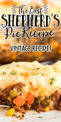 the best shepherd's pie recipe vintage recipe