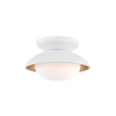 a white ceiling light on a white wall