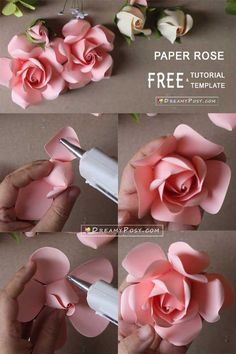 how to make paper flowers that look like roses