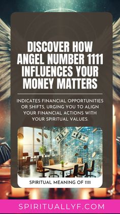 the front cover of a book with an angel above it and money flying out of it