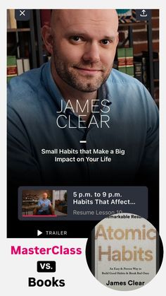 an ad for the james clear book club