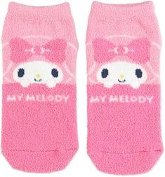 My Melody Peekaboo Fuzzy Ankle Socks Wear these low-cut socks any day and get an extra boost of self-confidence. The soft knitted texture is so cozy. Get a pair for every single day of the week! Cozy fleece-like knit Fits US W 6.5-9 Trendy Super Soft Snug Socks, Cute Super Soft Socks For Stocking Stuffers, Trendy Soft Snug Socks, Comfy Pink Socks For Stocking Stuffers, Comfortable Soft Pink Socks, Comfy Snug Pink Socks, Cute Soft Socks For Stocking Stuffers, Super Soft Pink Socks, Cute Soft Pink Socks