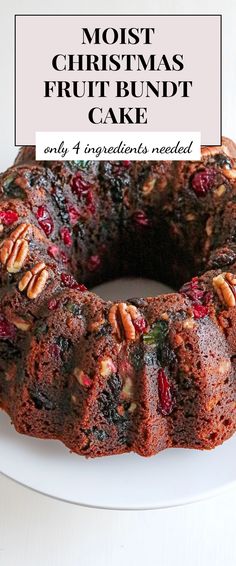 Image for Moist Christmas Fruit Bundt Cake How To Make A Fruit Cake, Christmas Mini Bundt Cakes, Christmas Fruit Cake Decoration, Holiday Bundt Cakes, Fruit Bundt Cake, Gumdrop Cake, Christmas Bundt Cake Recipes, Moist Fruit Cake Recipe, Healthy Fruit Cake