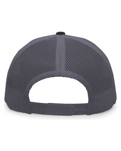 Trucker Snapback Cap - BLACK / GRAPHITE - OS | Pacific Headwear Trucker Snapback Cap in black | Mesh Snapback Cap, Black Mesh, Travel Pillow, Black Cotton, Cotton Blend, Mesh, Hats, Free Shipping, Black