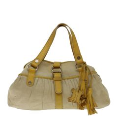 Céline Triomphe Yellow Canvas Handbag (Pre-Owned) Celine Brand, Celine Model, Celine Triomphe, Vibrant Style, Luxury Products, Canvas Handbags, Bag Canvas, Diaper Backpack, Baby Bag