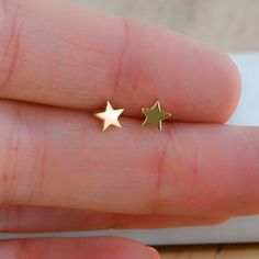 Diamond Star Earrings, Gold Star Earrings, Celestial Earrings, Earrings Star, Star Stud Earrings, Dainty Studs, Tiny Star, Tiny Studs, Tiny Earrings