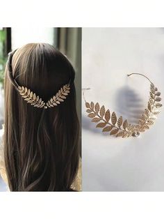 1pc European And American Metal Leaves Bridal Headband Baroque Crown Gold Leaf Women Hair Accessories Tiaras Halloween Gold Elegant   Zinc Alloy     Wedding & Event, size features are:Bust: ,Length: ,Sleeve Length: Baroque Crown, Party Tiara, Hair Accessories Tiara, Leaf Headpiece, Leaves Headband, Crown Gold, Bridal Headwear, Women Hair Accessories, Metal Leaves