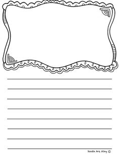 a blank paper with an ornate border