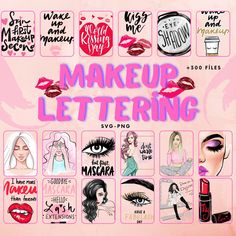 Women Svg, Makeup Quotes, Makeup Bundles, Day Makeup, File Format, Svg Quotes, Zip File, Digital Files, Makeup Artist