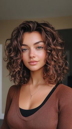 👑🌟 Salon-Worthy Curly Hair For Women Short Layered Haircuts Inspiration Natural Curly Hair Layers, Curly Hair Layers Medium, Hair Layers Medium, Shorter Curly Hair, Silky Curly Hair, Curly Hair Layers, Curly Hair For Women, Haircuts Inspiration