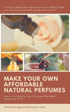 Make Your Own Affordable Natural Perfumes ebook cover Perfume Oil Recipes, Diy Cosmetics, Perfume Making, Essential Oil Roller, Natural Perfume