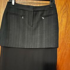 Tags Still On! Bcbgmaxazria Kendahl Size Small Skirt Elegant Formal Tiered Mini Skirt, Elegant Mini Skirt Suit With Lined Skirt, Elegant Formal Mini Skirt Suit, Black Formal Tiered Skirt, Formal Black Tiered Skirt, Black Fitted Skirt For Semi-formal Occasions, Fitted Black Skirt For Semi-formal Occasions, Semi-formal Black Lined Skirt, Elegant Black Tiered Mini Skirt