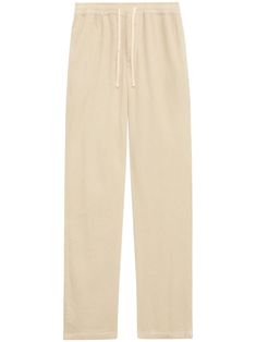 ecru cotton corduroy elasticated drawstring waistband two side inset pockets two rear patch pockets straight leg Beige Relaxed Fit Straight Leg Sweatpants, Beige Straight Leg Sweatpants With Relaxed Fit, Beige Straight Leg Sweatpants With Elastic Waistband, Balenciaga Track, Balenciaga Triple S, Dress Watch, Custom Watch, Short Suit, Derby Shoes