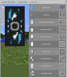 an image of a computer screen with the text, create new banners in minecraft