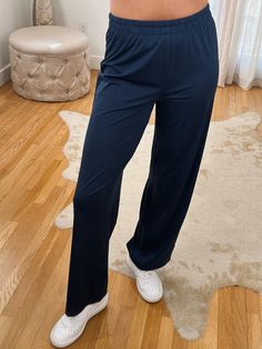 Super soft & lightweight Lounge Sweatpants. Stretchy Elastic Waist, No Pockets, Small Side Slits on bottom. Maclaine is 5'7 wearing a size SMALL. These are true to size and soooo comfy!!! 40% PIMA Cotton, 37% Nylon,13% Lyocell 10% Lyrca Full Length 4-way Stretch Pants For Loungewear, Versatile Full-length Yoga Pants For Lounging, Stretch Wide Leg Lounging Pants, Comfortable Stretch Wide Leg Pants, Stretch Wide Leg Pants For Lounging, Stretch Wide Leg Pants For Relaxation, Solid Color Yoga Pants With Elastic Waistband For Lounging, Versatile Loungewear Pants, Versatile Full-length Loungewear Pants